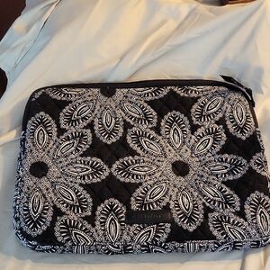 Vera Bradley Black and White Floral Laptop Sleeve